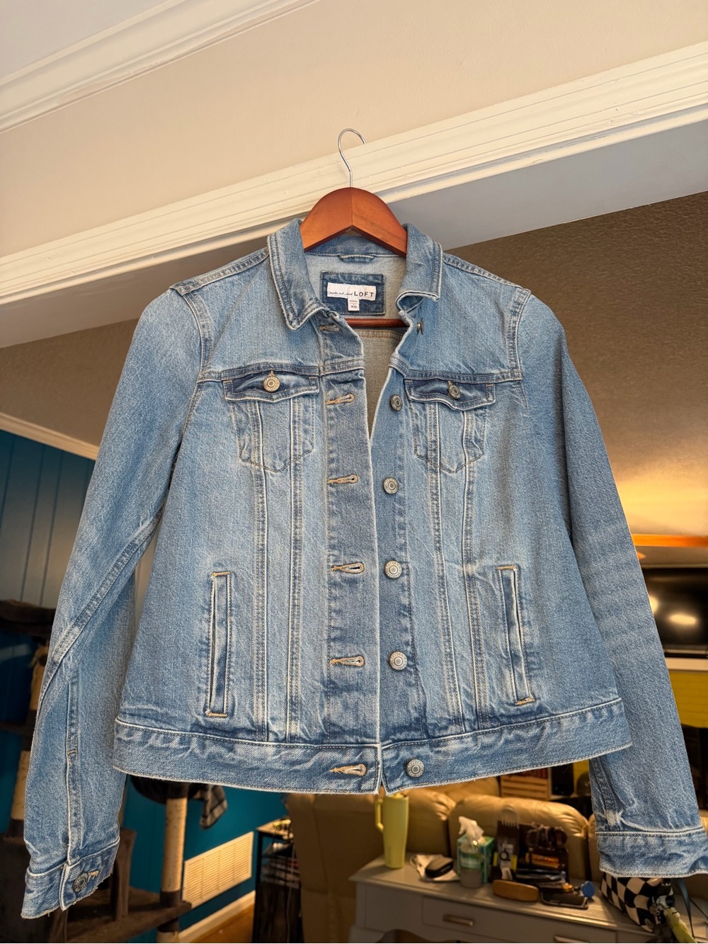 LOFT Light Blue Denim Jean Jacket